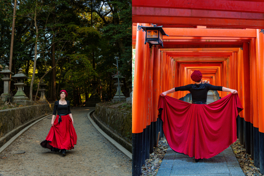 Kyoto Fushimi Inari Private Photoshoot – Walk Through the Iconic Torii Gates!